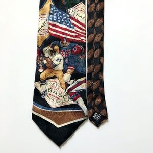Tobasco Football Silk Tie